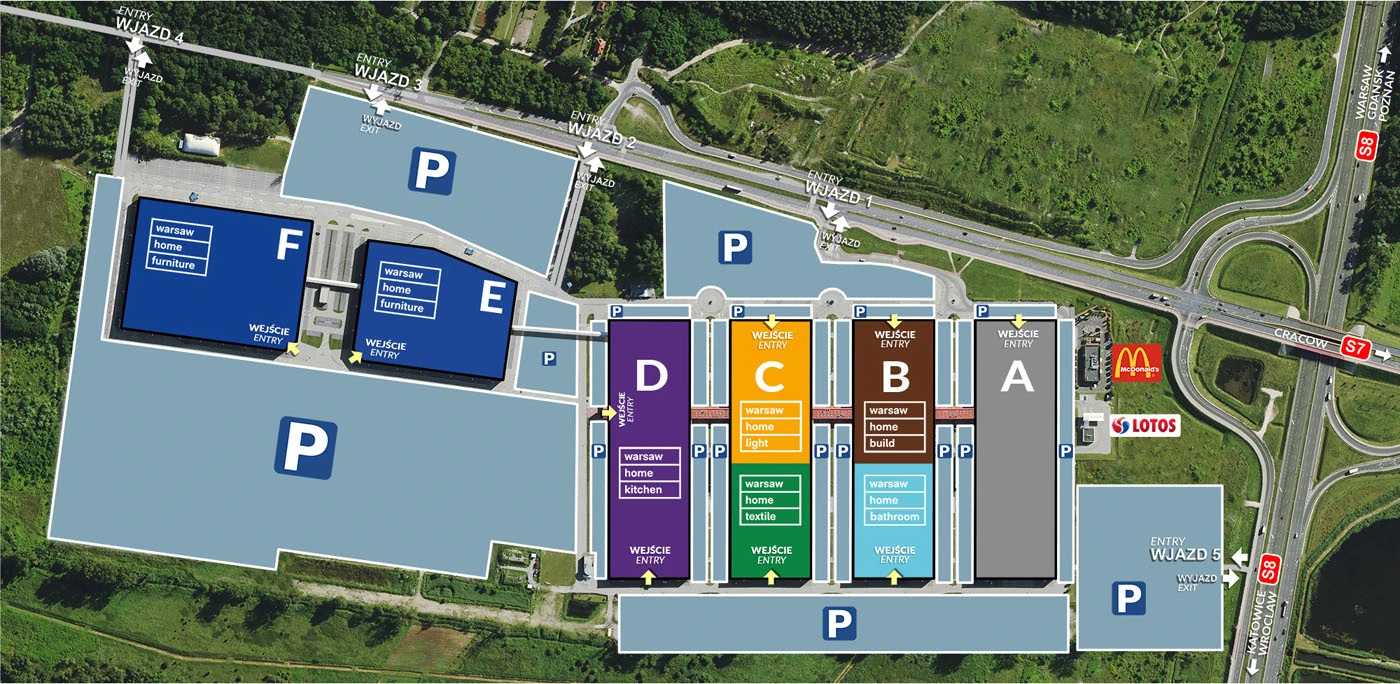 Targi Warsaw Home & Contract - plan hal